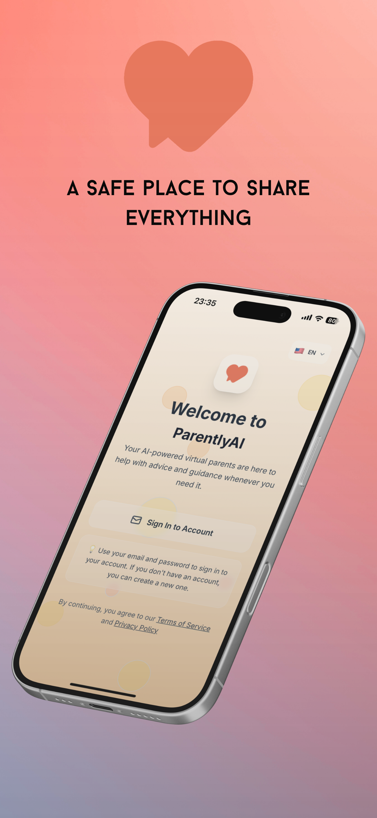 ParentlyAI app voice chat feature